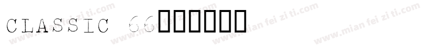 CLASSIC 66字体转换